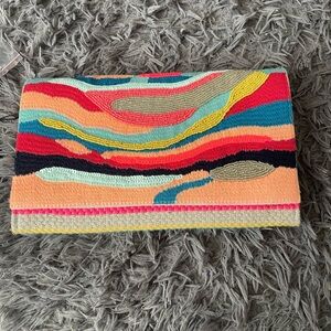 Daphne Multicolor Abstract Clutch by America & beyond